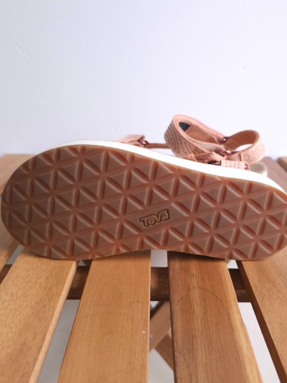 Teva Womens Midform Universal Geometric Tan Leather Summer Sandals Size 6 - Picture 8 of 8
